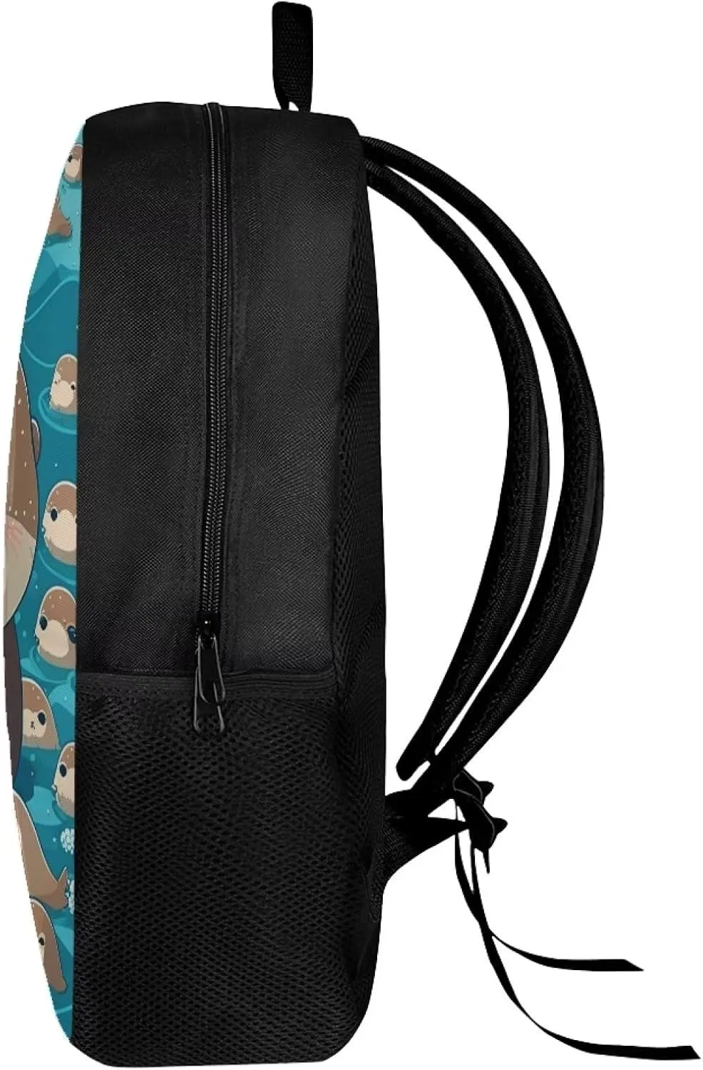 WELLFLYHOM Sea Otter School Backpack for Girls Middle School Bookbag 5-7 8-10 11-13 Kids School Bag Elementary Preschool Back Packs Cute Schoolbag Travel Bags for Boys Daycare