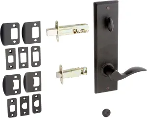Weslock L7900--H2SL20 Greystone/Rockford Interior Entry Handle, Black