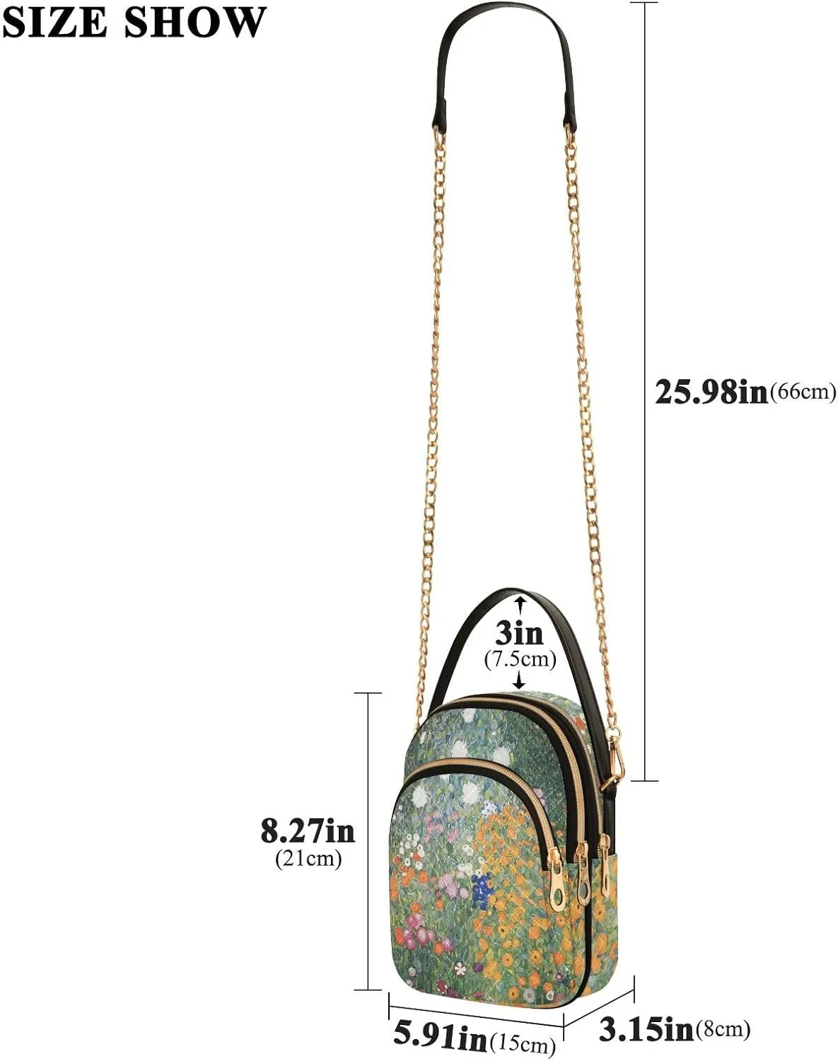 WIHVE Small Crossbody Bags Shoulder Bag for Women with Chain Strap