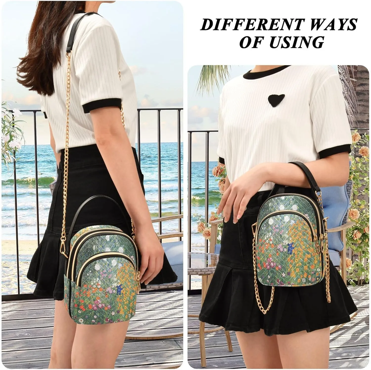 WIHVE Small Crossbody Bags Shoulder Bag for Women with Chain Strap