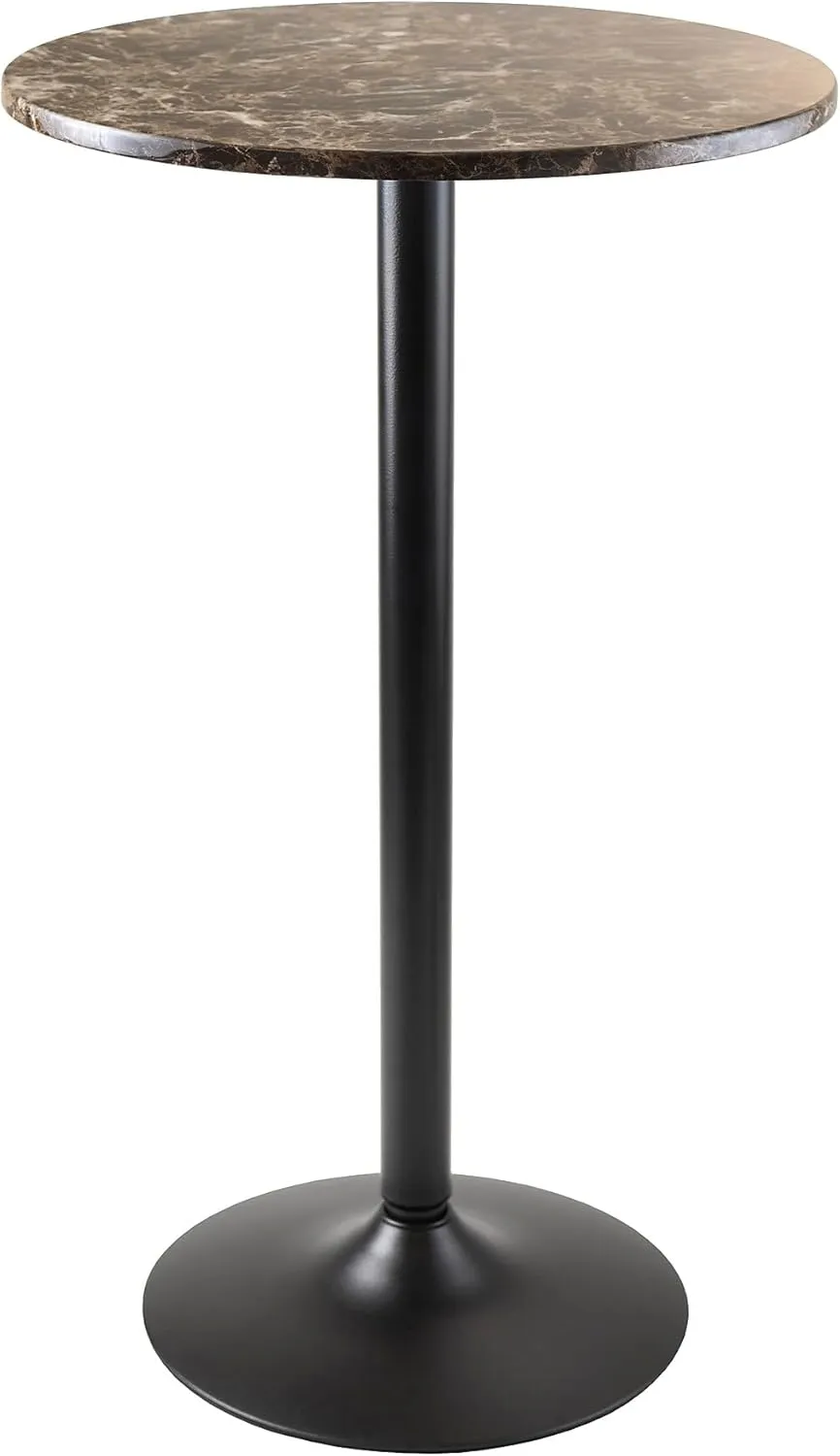Winsome Cora Dining, Black/Faux Marble