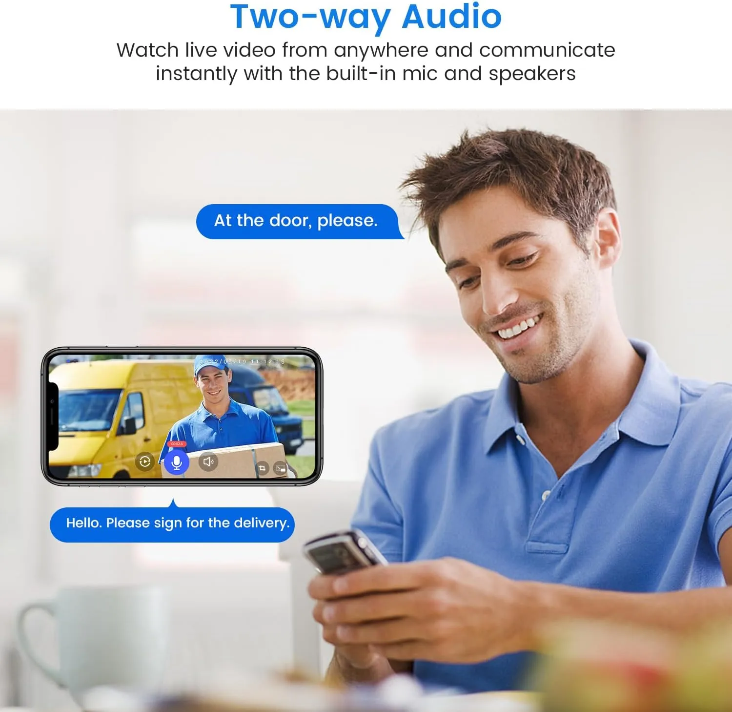 Wireless 1080p Video Doorbell Camera, AI Human Detection, Live View, 2-Way Audio Included Chime, Night Vision, 2.4G Wi-Fi, Cloud Storage, Indoor/Outdoor Surveillance Cam (Black)