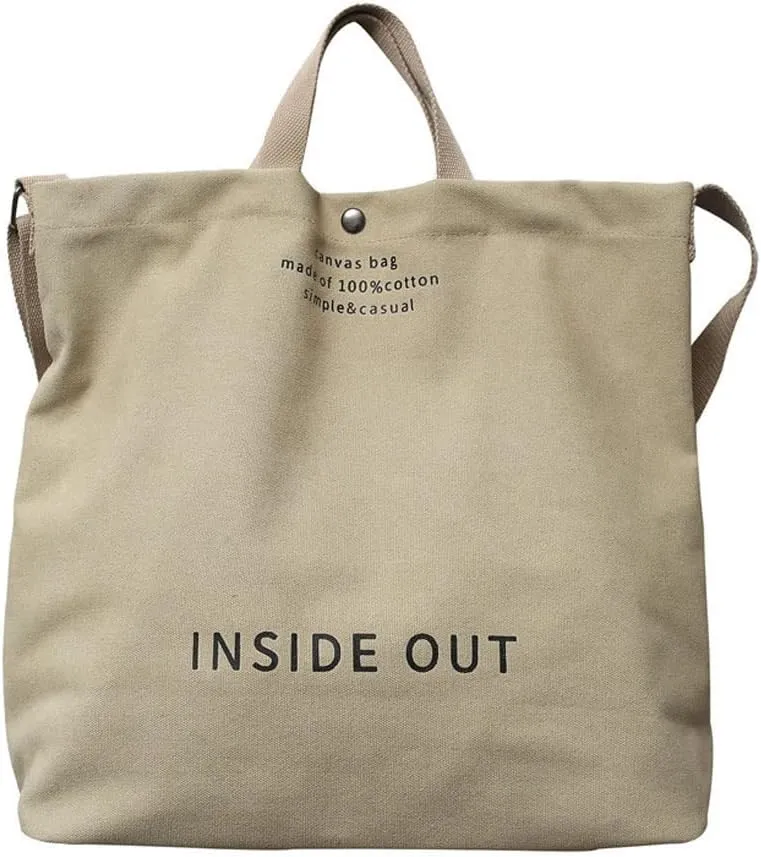 Women Canvas Tote Handbags Casual Shoulder Work Bag Crossbody Top Handle Bag Cross-body Handbags