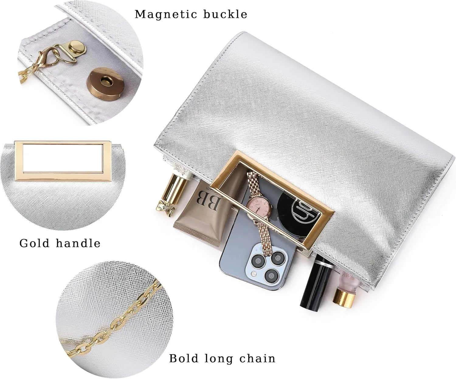 Women Clutch Purse Fashion PU leather handbag/shoulder bag women's eveing bag Christmas gift.