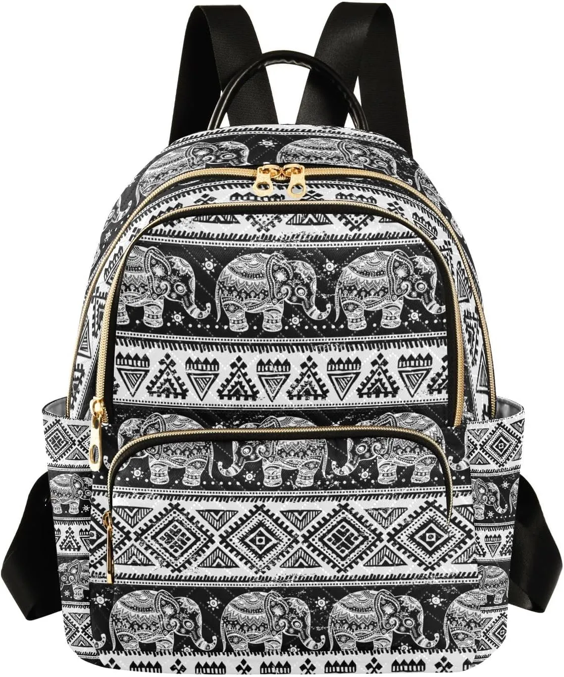Women Fashion Backpack Purse Casual Lightweight Travel Shoulder Bag Elephant Rucksack Ladies Bag, Medium