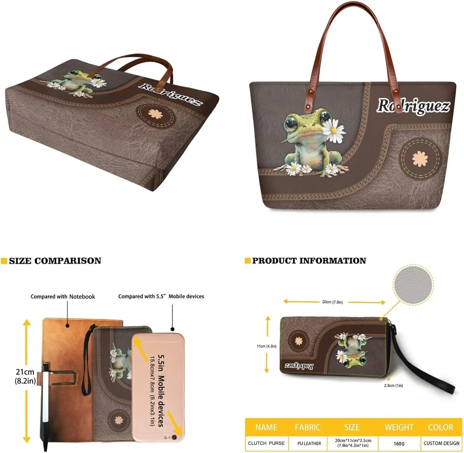 Women Handbags Wallet Tote Bag Shoulder Bag Top Handle Satchel Purse Set 2pcs