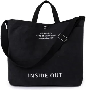 Women Large Canvas Tote Handbags Casual Shoulder Work Bag Crossbody Top Handle Bag Cross-body Handbags