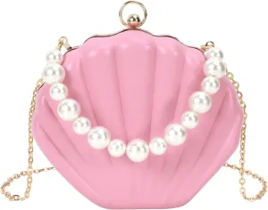 Women Mini Seashell Evening Clutch Top-Handle Bag Cross-body Bag
