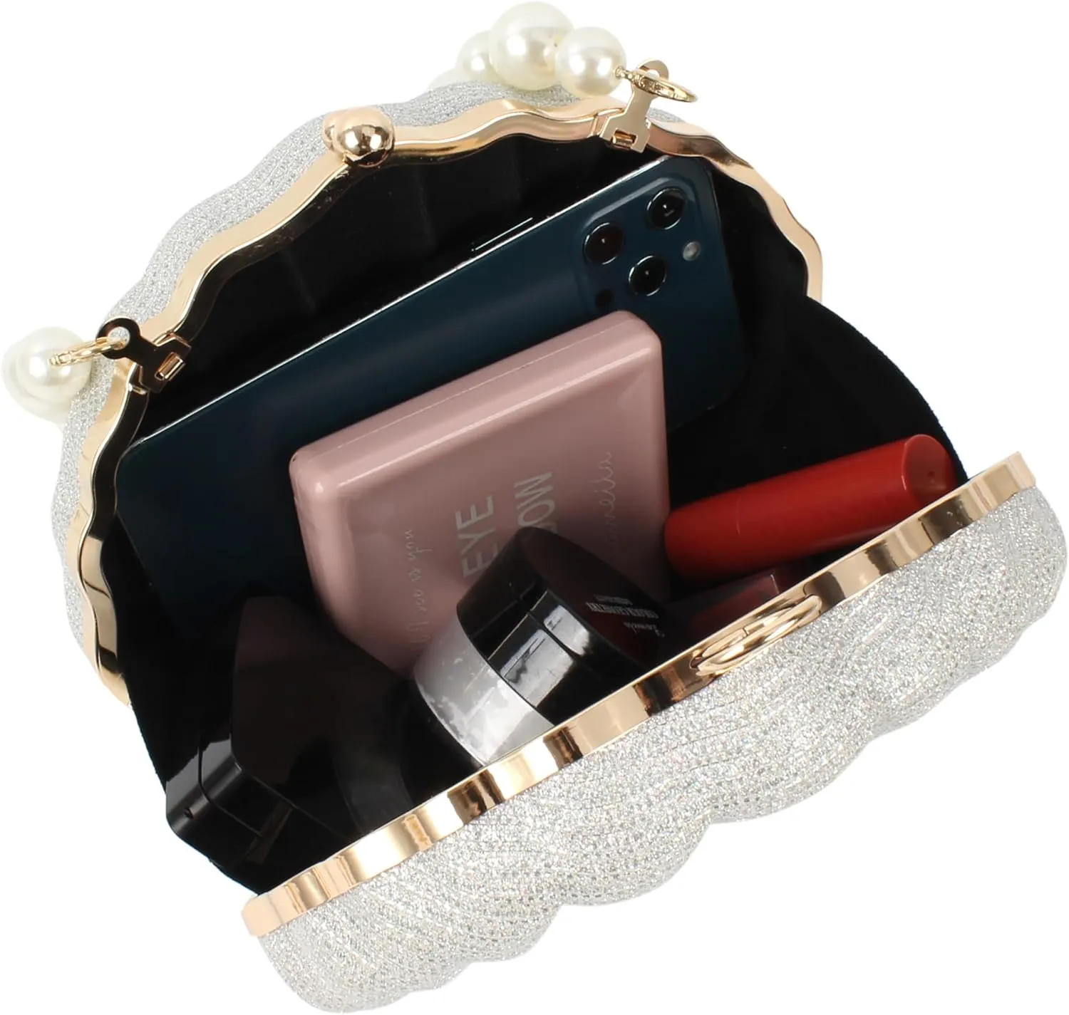Women Mini Seashell Evening Clutch Top-Handle Bag Cross-body Bag