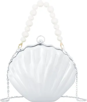 Women Mini Seashell Evening Clutch Top-Handle Bag Cross-body Bag