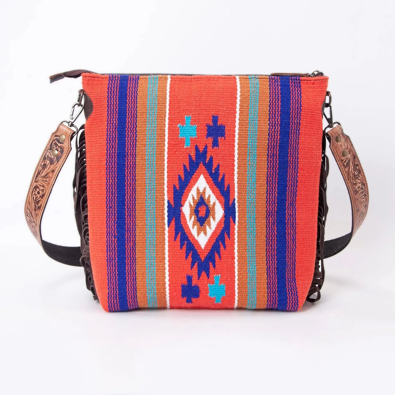 Women Natural Cowhide Leather Crossbody Bag With Adjustable Detachable Strap