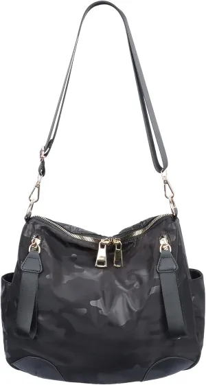 Women Nylon Crossbody Bag Hobo Tote Bag Large Capacity Anti-theft Lightweight Travel Shoulder Bag