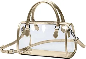 Women Purse Transparent Handbag Top Handle Shoulder Bag PVC Purse Totes Satchel
