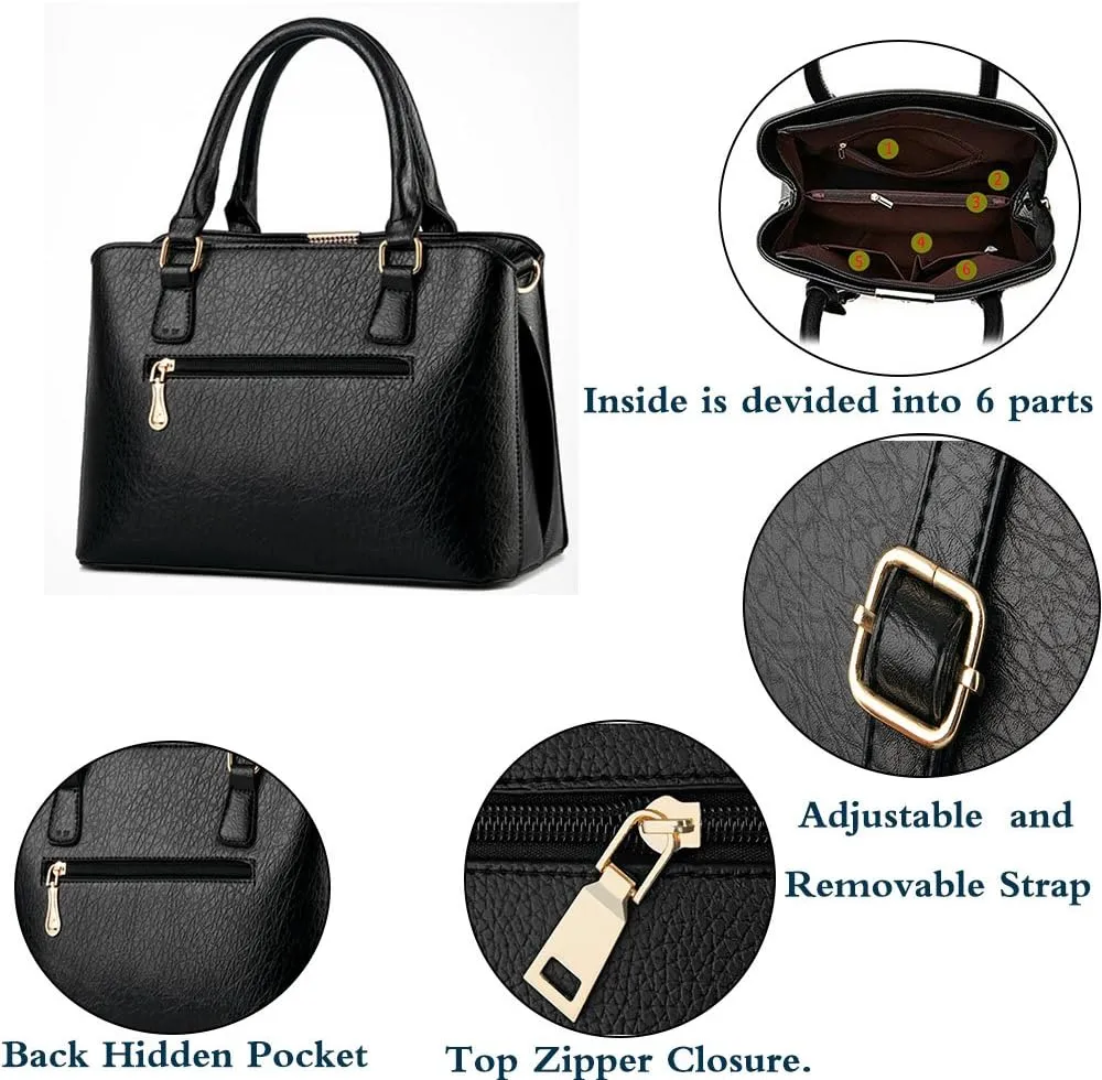 Women Satchel Handbag Tote Purse Top Handle Bag Shoulder Bag