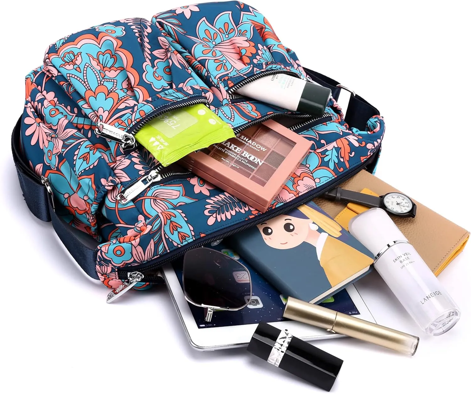 Women Shoulder Handbag Multiple Pockets Bag Ladies Tote Top Handle Satchel Crossbody Purse