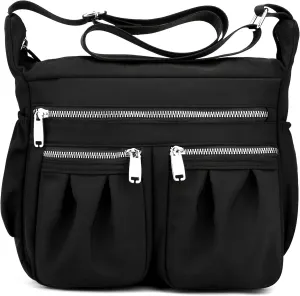 Women Shoulder Handbag Multiple Pockets Bag Ladies Tote Top Handle Satchel Crossbody Purse