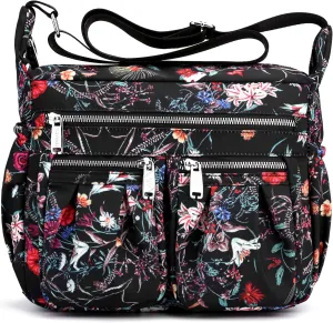 Women Shoulder Handbag Multiple Pockets Bag Ladies Tote Top Handle Satchel Crossbody Purse