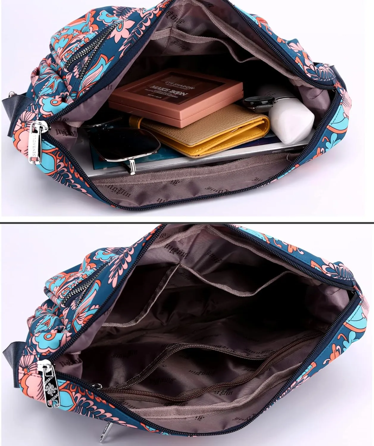Women Shoulder Handbag Multiple Pockets Bag Ladies Tote Top Handle Satchel Crossbody Purse