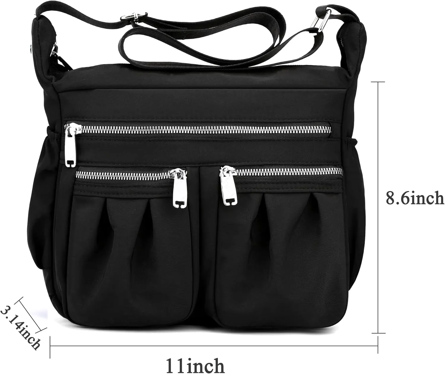 Women Shoulder Handbag Multiple Pockets Bag Ladies Tote Top Handle Satchel Crossbody Purse
