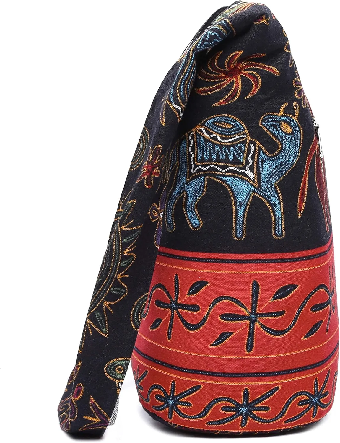 Women Shoulder Handbags Fashion canvas Hippie Crossbody Bags Bohemian Animal Prints Hobo Bags