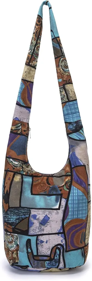 Women Shoulder Handbags Fashion canvas Hippie Crossbody Bags Bohemian Animal Prints Hobo Bags