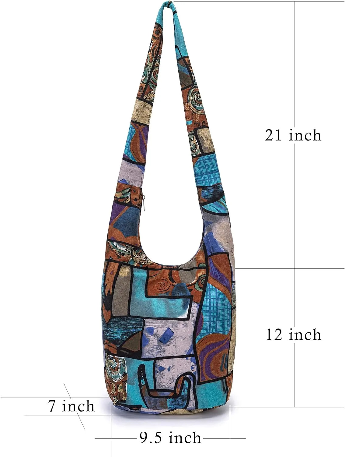 Women Shoulder Handbags Fashion canvas Hippie Crossbody Bags Bohemian Animal Prints Hobo Bags