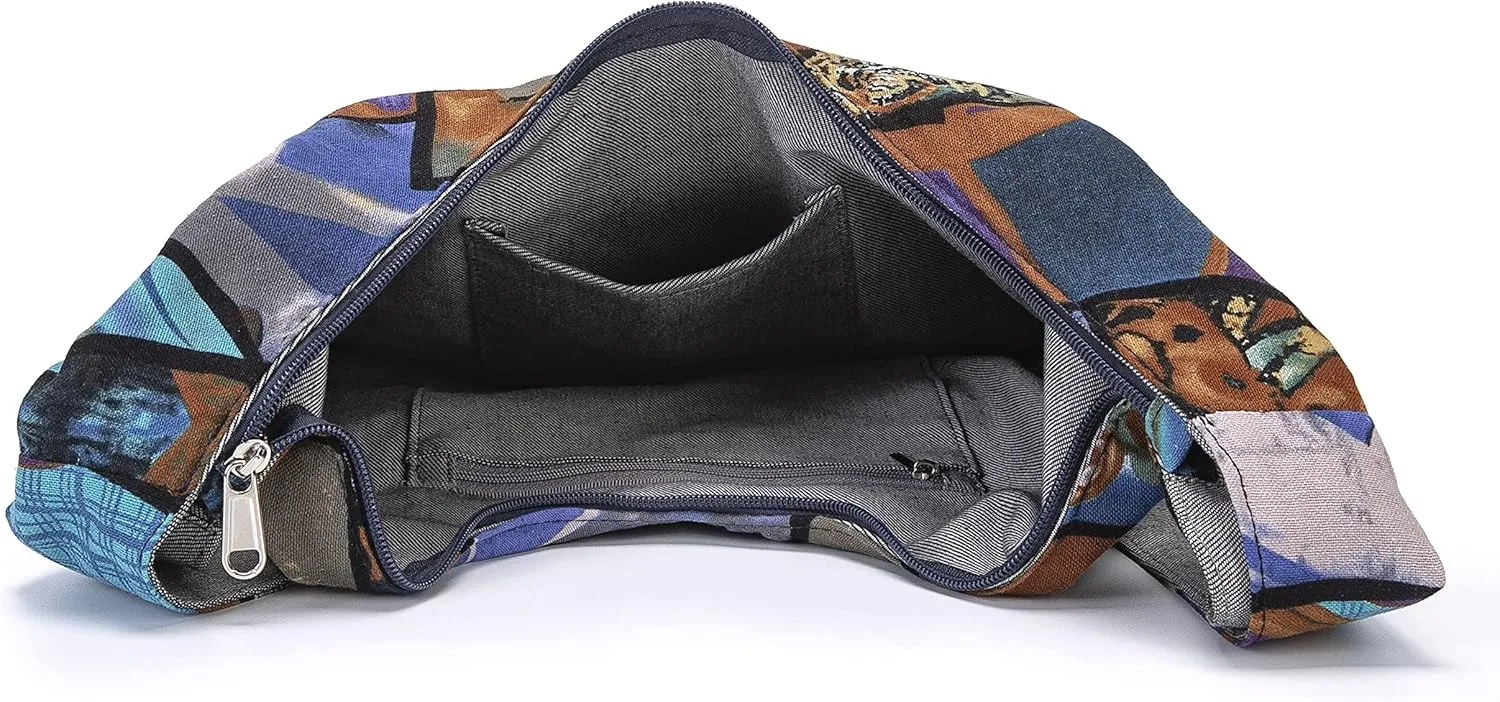 Women Shoulder Handbags Fashion canvas Hippie Crossbody Bags Bohemian Animal Prints Hobo Bags