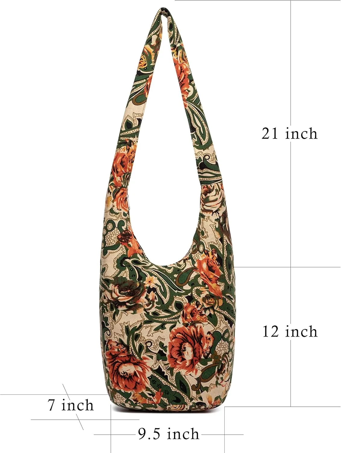 Women Shoulder Handbags Fashion canvas Hippie Crossbody Bags Bohemian Animal Prints Hobo Bags