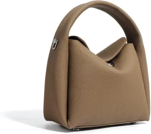 Women Top Handle shoulder bag,soft cowhide purse with Detachable Strap,Retro Classic Clutch Hobo,Cute Crossbody Bags
