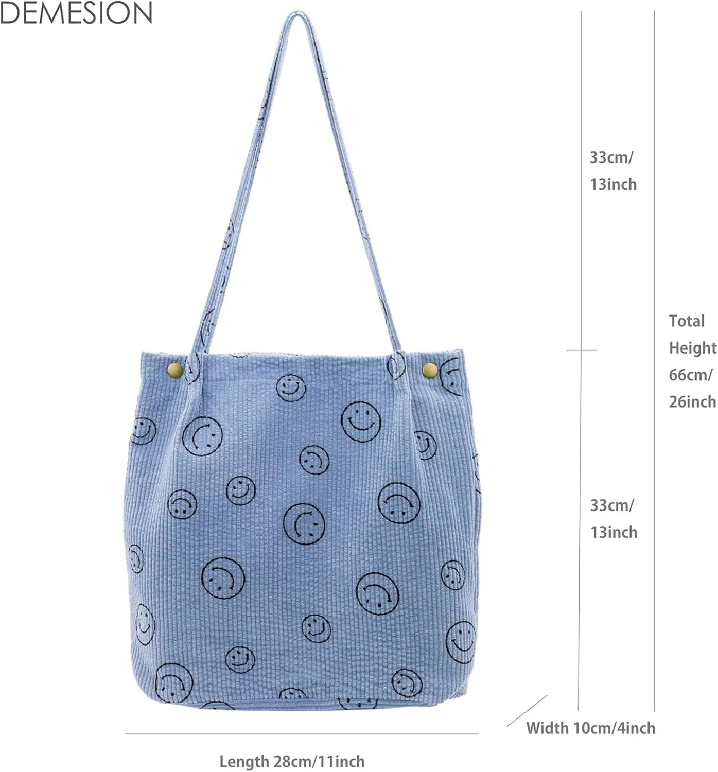 Women Tote Bags Grocery Shoulder Bag Corduroy with Inner Pocket for Work Beach Lunch Travel Shopping Shopper Handbags