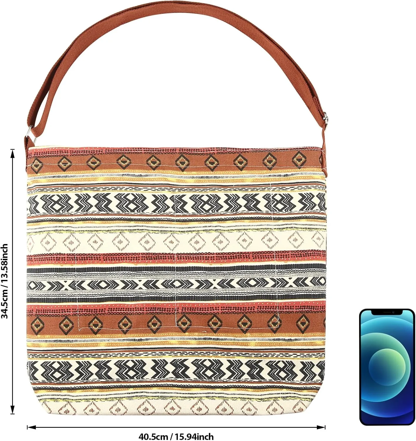 Women's blank large Size Canvas Crossbody Tote Handbags Shoulder Bag