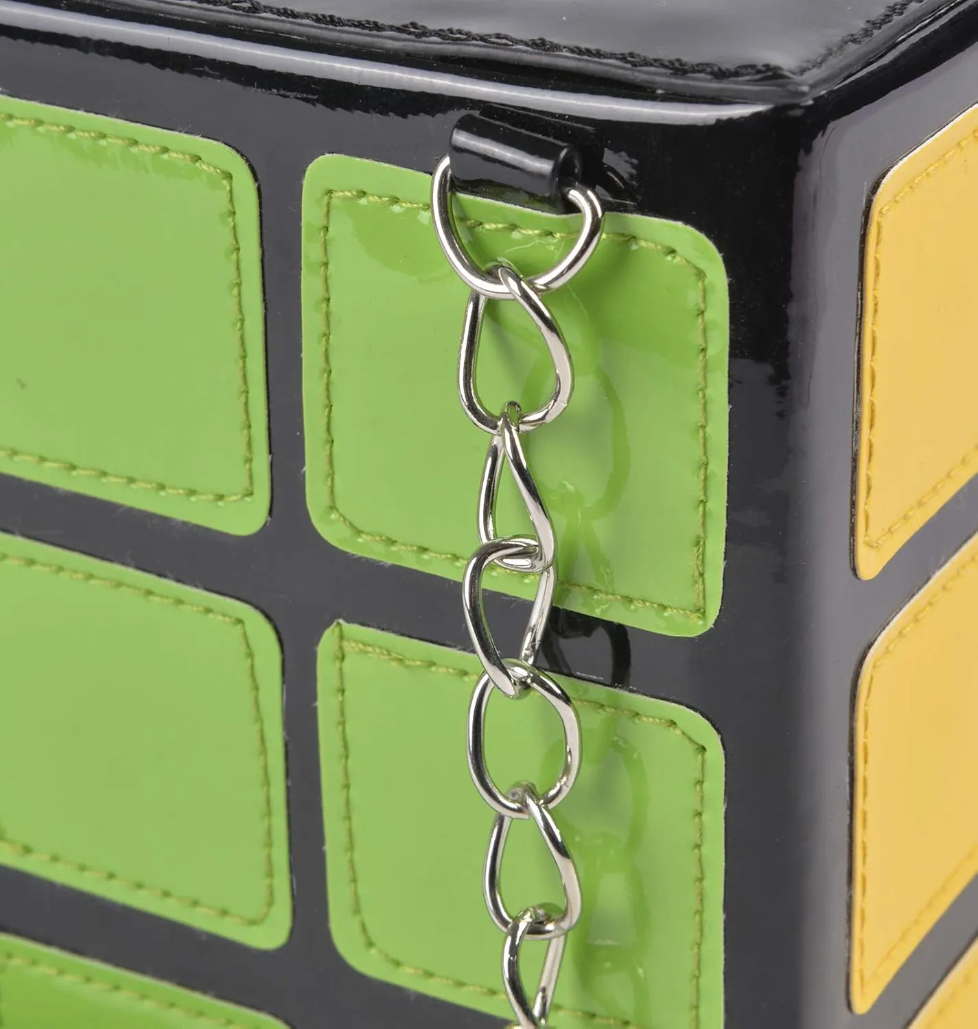 Women's Cute Cube Shape Handbag Magic Shoulder Bag Clutch Bag With Super Long Shoulder Strap
