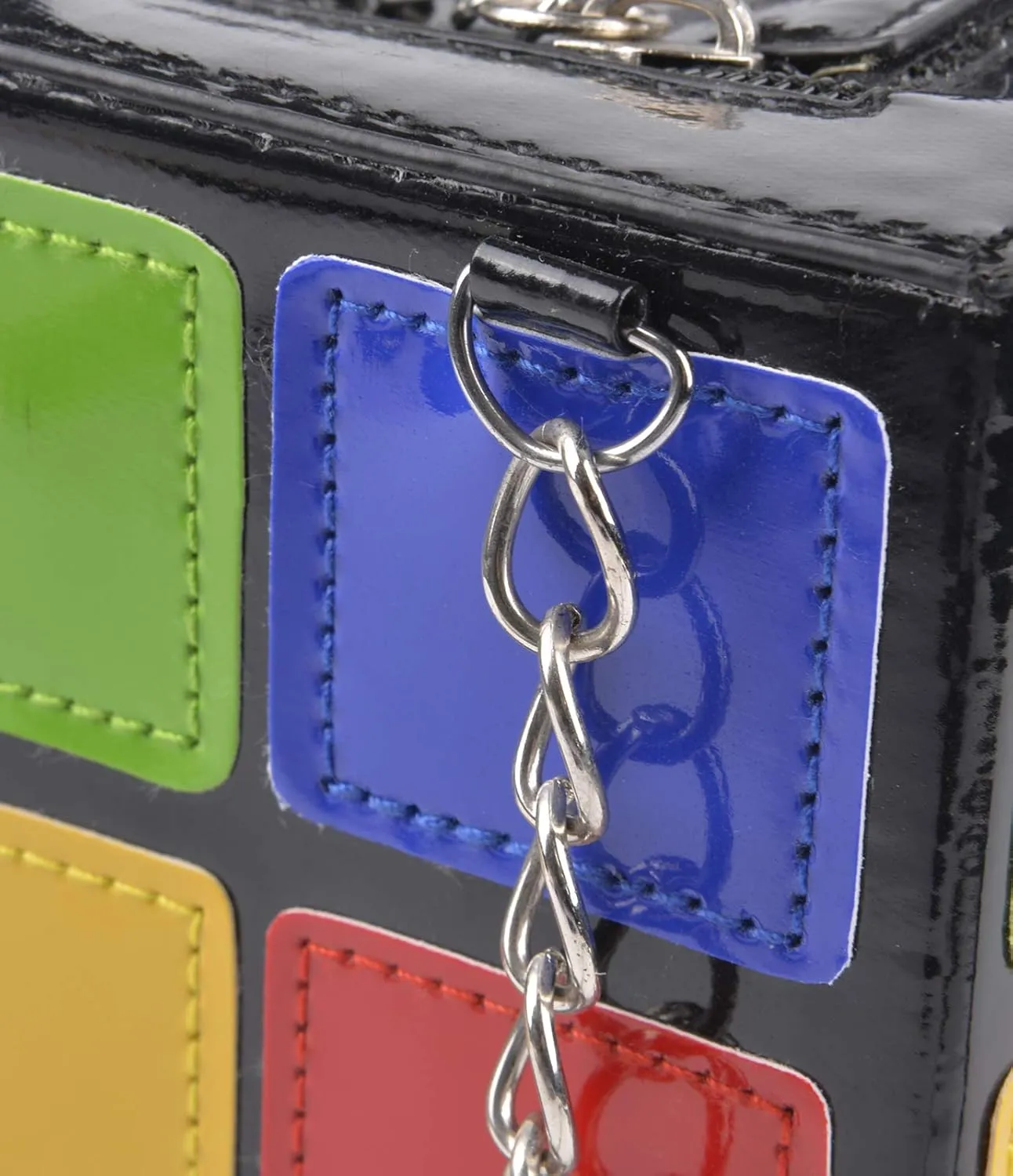 Women's Cute Cube Shape Handbag Magic Shoulder Bag Clutch Bag With Super Long Shoulder Strap