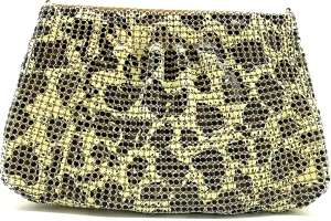Women's Evening Clutches Metal Mesh Party Purse Bag(Mini,Purple)