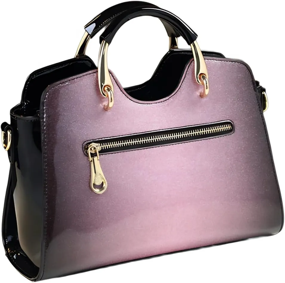 Women's Fashion Leather Top Handle Satchel Crossbody Handbag, Large Capacity Tote Bag Purse, Shoulder Messenger Bag