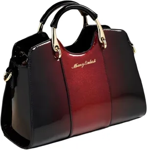 Women's Fashion Leather Top Handle Satchel Crossbody Handbag, Large Capacity Tote Bag Purse, Shoulder Messenger Bag