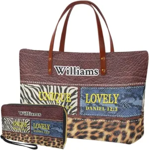 Womens Handbag with Matching Wallet, Large Top Handle Purse Shoulder Tote Bag with PU Clutch Wallet Purse…