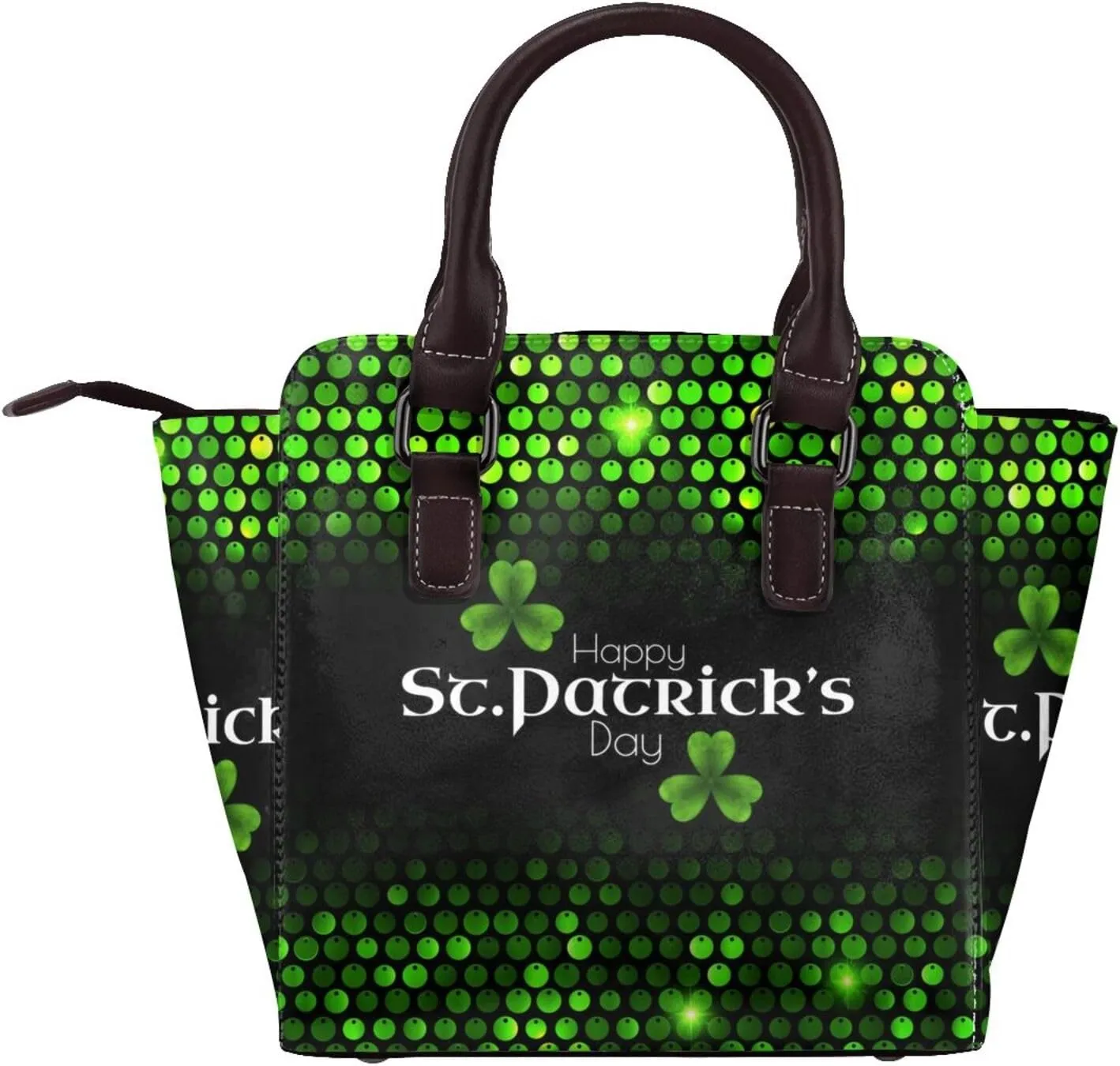 Women's PU Leather Shoulder Bag Handbag Shopping Purse Handle Satchels Studded Totes Clutch Bag