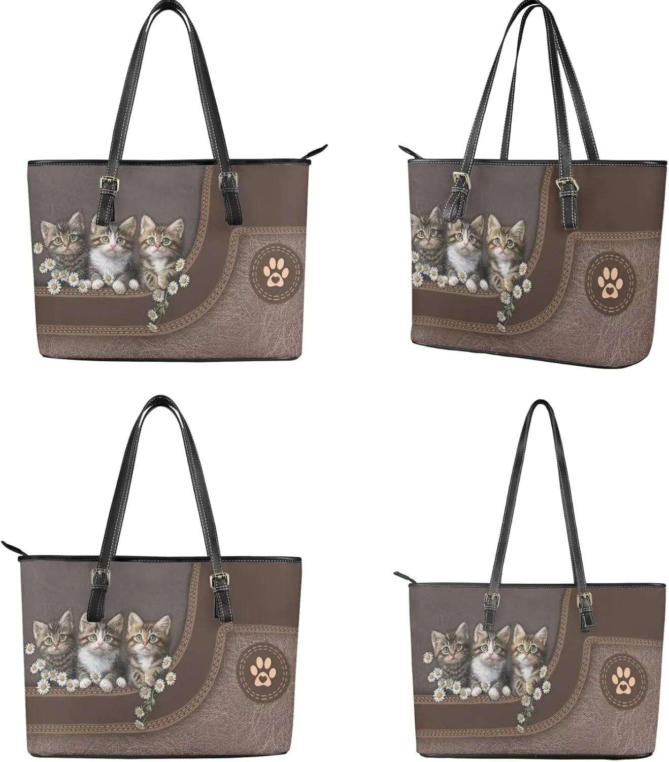 Womens Wallet and Purse Set Tote Bag Hobo Shoulder Handbag with Matching Purse Pu Leather Top Handle Handbag
