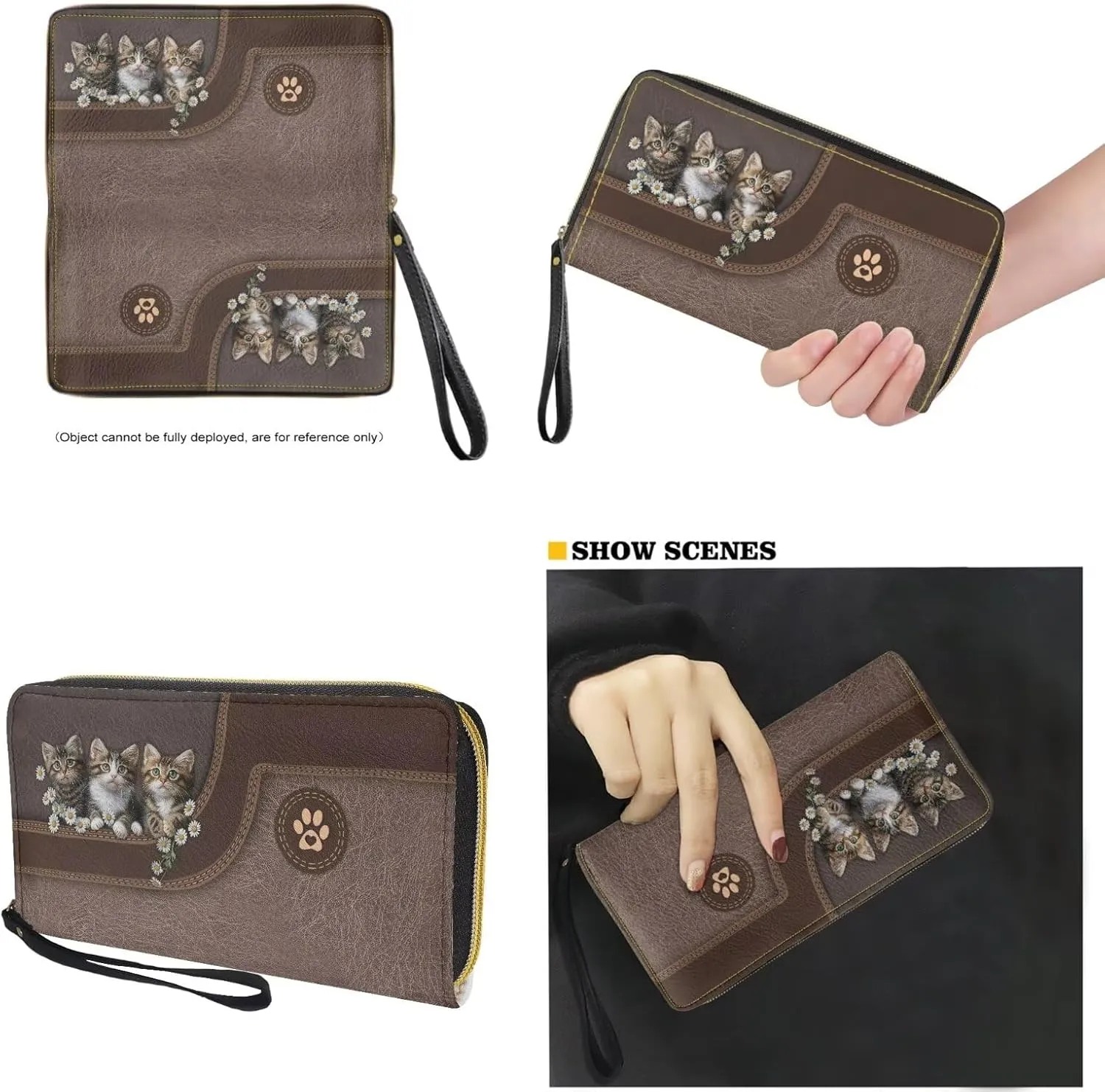 Womens Wallet and Purse Set Tote Bag Hobo Shoulder Handbag with Matching Purse Pu Leather Top Handle Handbag