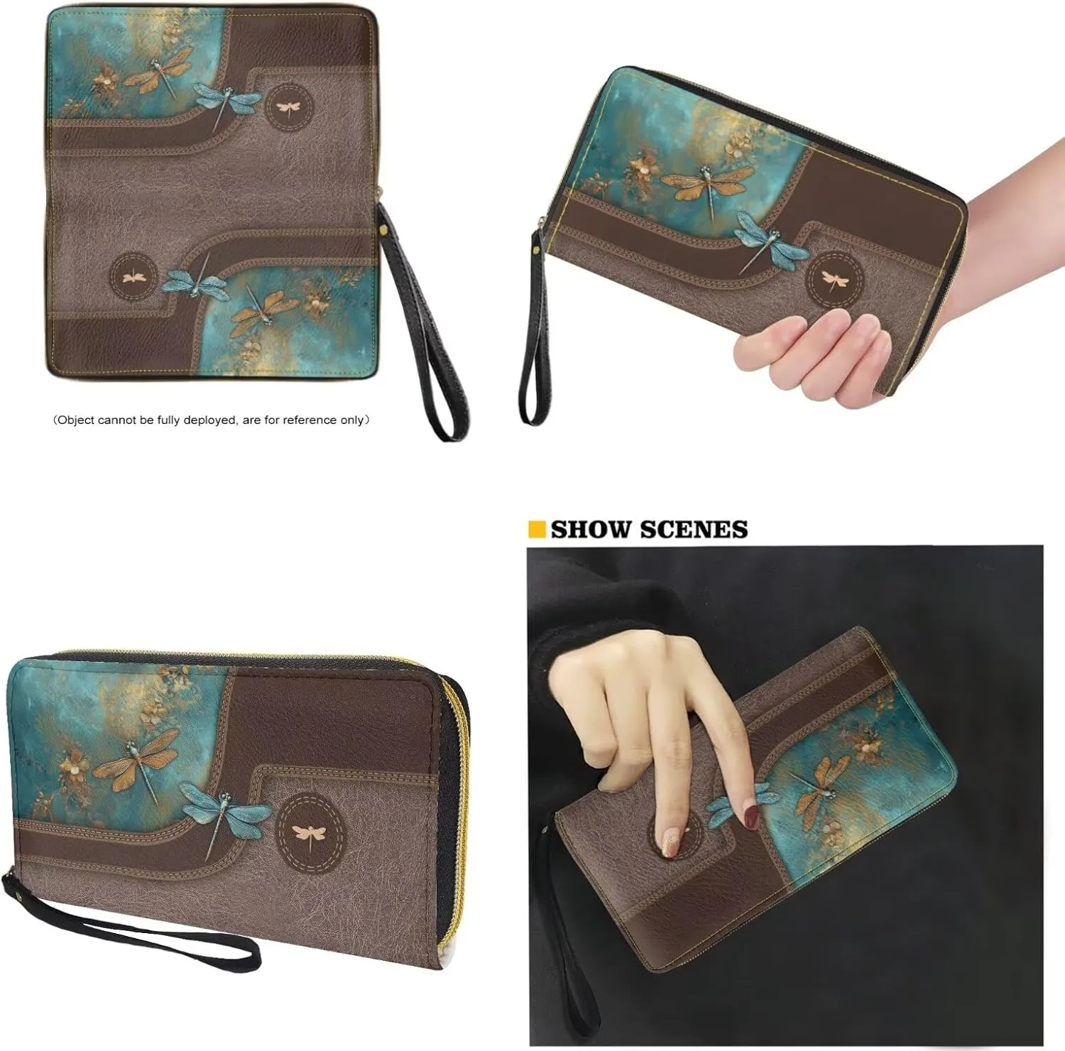 Womens Wallet and Purse Set Tote Bag Hobo Shoulder Handbag with Matching Purse Pu Leather Top Handle Handbag