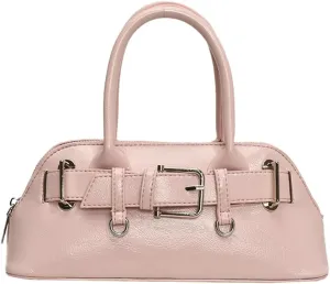 Women's Y2k Purse Buckle Belt Leather Tote Handbag Trendy Top Handle Shoulder Bag Satchel Underarm Crossbody Purses