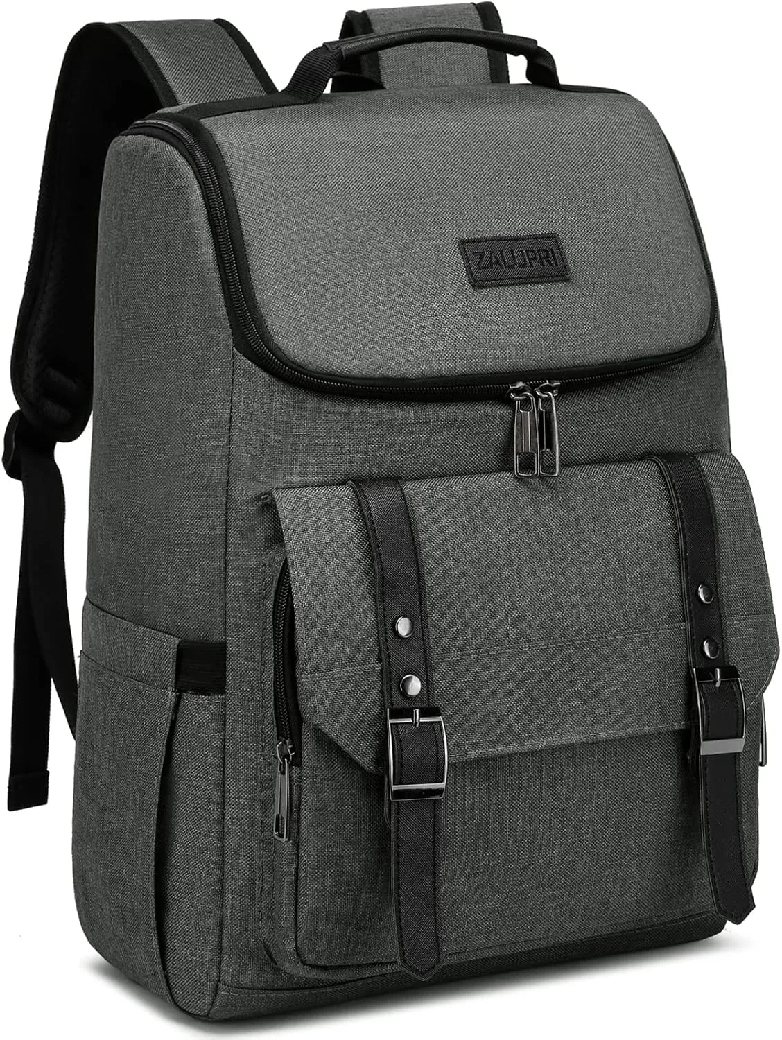 Work Laptop Backpack for Women and Men, 15.6 inch Travel Backpack Stylish Teacher Backpack Casual Daypack laptop Bag with USB Charing Port, Grey