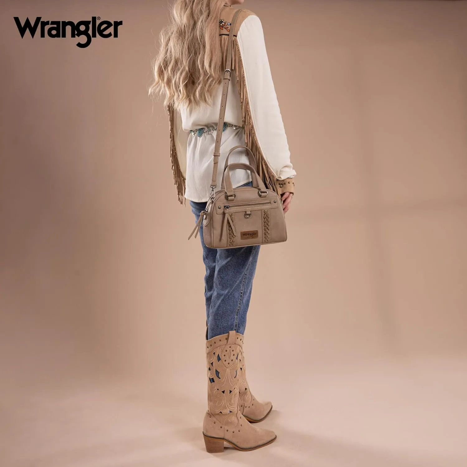 Wrangler Crossbody Bags Satchel Handbags for Women Top Handle Purse