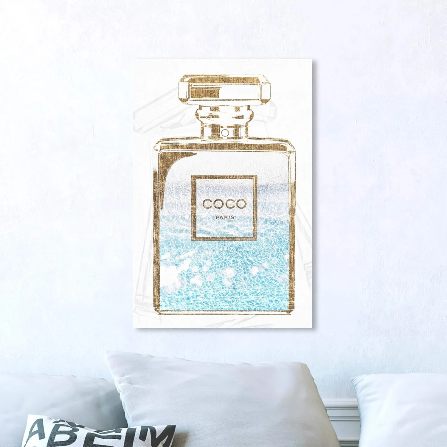 Wynwood Studio Fashion and Glam Wall Art Canvas Prints 'Perfume Water Love Light' Home Décor, 16x24