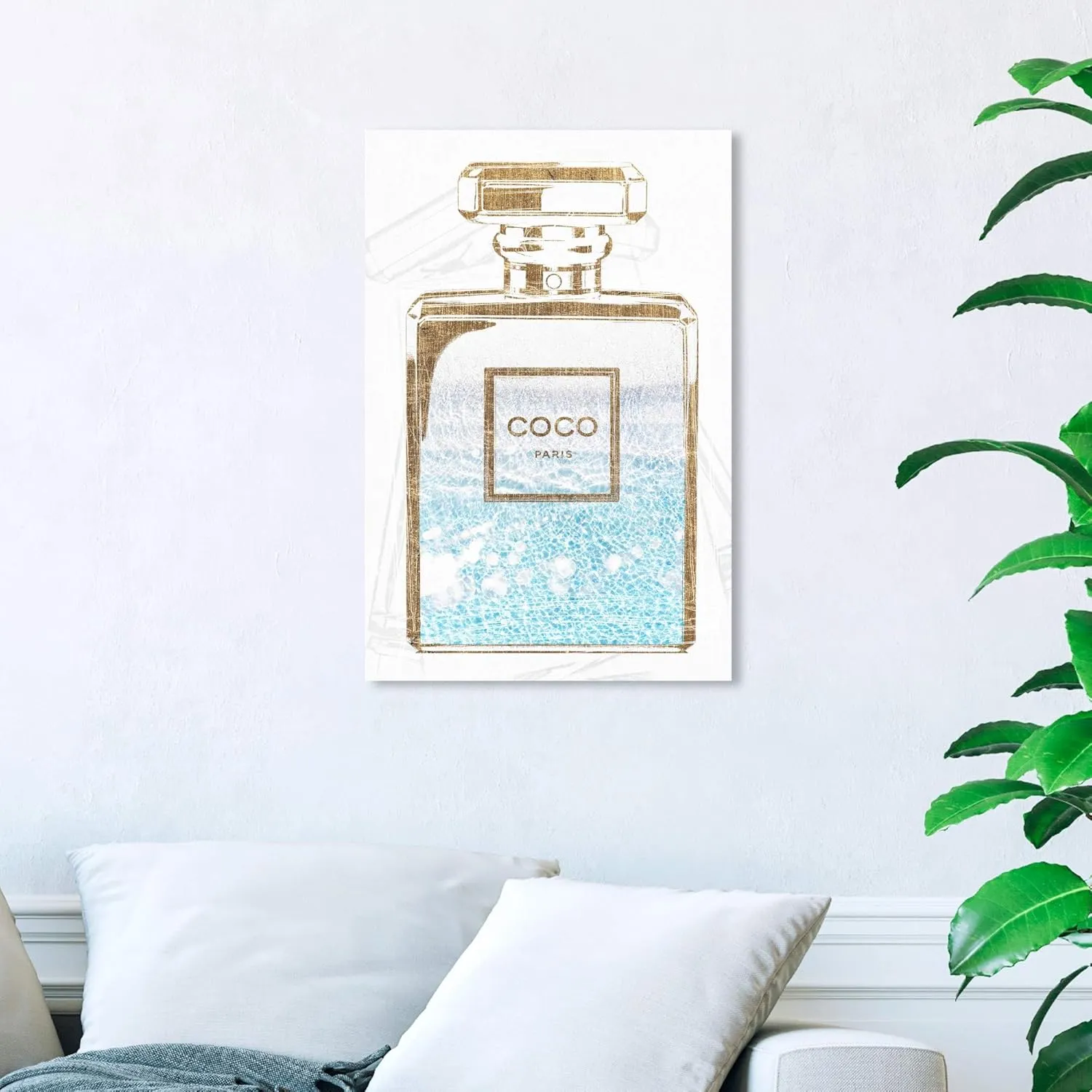 Wynwood Studio Fashion and Glam Wall Art Canvas Prints 'Perfume Water Love Light' Home Décor, 16x24