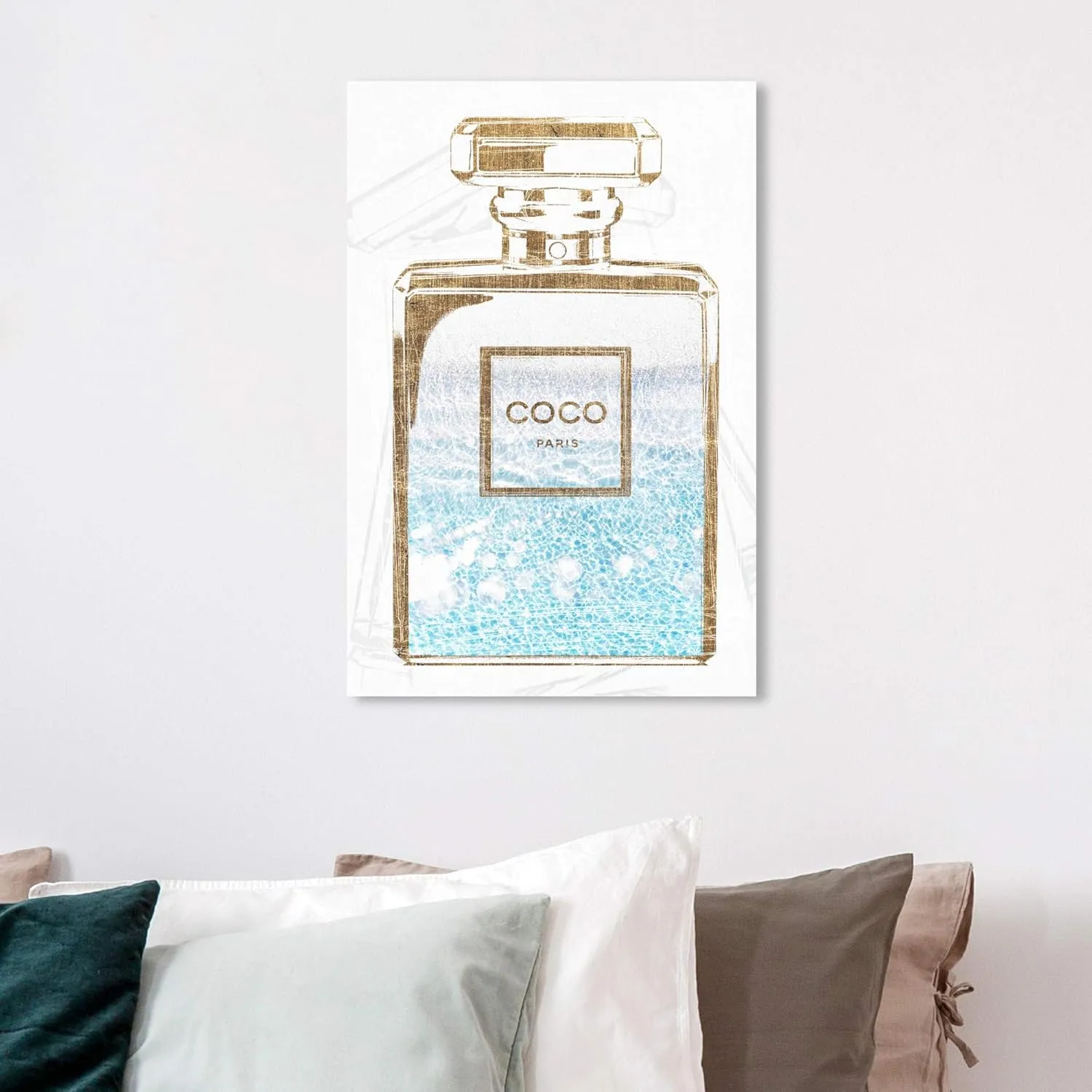 Wynwood Studio Fashion and Glam Wall Art Canvas Prints 'Perfume Water Love Light' Home Décor, 16x24