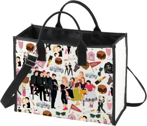 WZMPA Danny & Sandy Travel Makeup Bag Danny & Sandy Inspired Gift Theater Musical Zipper Pouch Bag (RYDELL BG)