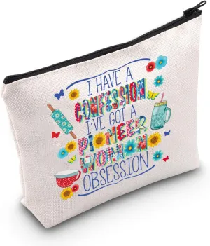 WZMPA Pioneer Cosmetic Bag Cooking Lover Gift I Have A Confession I've Got A Pioneer Obsession Zipper Bag (Have A Confession)