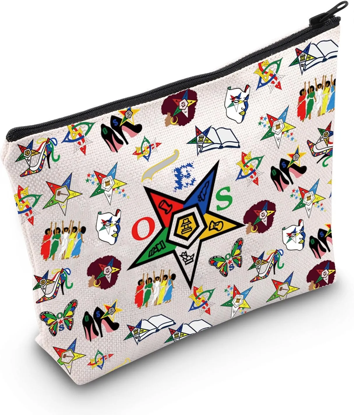WZMPA Sisterhood Cosmetic Bag Sorority Sister Gift Sisterhood Makeup Zipper Pouch Bag Greek Sorority Gift (Star)
